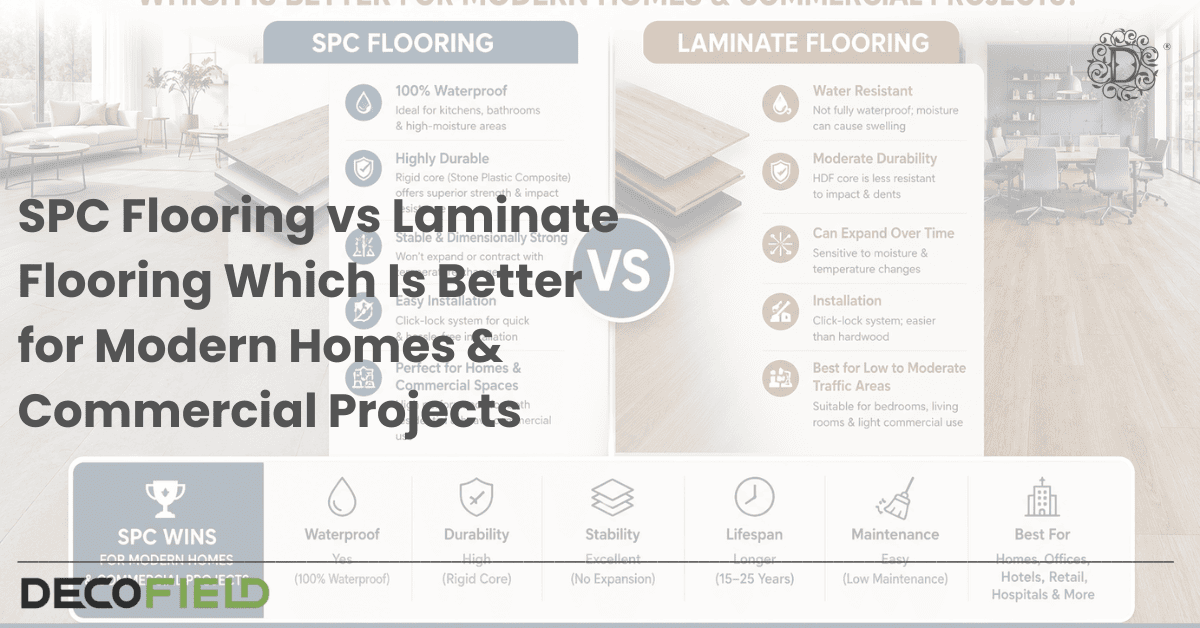 SPC Flooring vs Laminate Flooring Which Is Better for Modern Homes & Commercial Projects